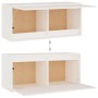 Muebles para TV 4 piezas madera maciza de pino blanco de vidaXL, Muebles TV - Ref: Foro24-3100230, Precio: 228,45 €, Descuent...