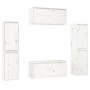 Muebles para TV 6 piezas madera maciza de pino blanco de vidaXL, Muebles TV - Ref: Foro24-3100265, Precio: 279,92 €, Descuent...