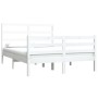 Estructura de cama madera maciza pino blanco 120x190 cm de vidaXL, Camas y somieres - Ref: Foro24-3104977, Precio: 135,14 €, ...
