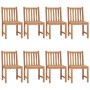 Sillas de jardín 8 unidades madera maciza de teca con cojines de vidaXL, Sillas de jardín - Ref: Foro24-3073164, Precio: 917,...