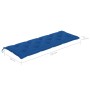 Banco de jardín 3 plazas madera eucalipto gris y cojín 150 cm de vidaXL, Bancos de jardín - Ref: Foro24-3061075, Precio: 217,...