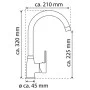 EISL Grifo monomando de cocina DIZIANI acero inoxidable de EISL, Grifos - Ref: Foro24-446497, Precio: 77,48 €, Descuento: %