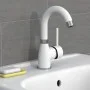 EISL FUTURA chrome white single lever basin mixer by EISL, Faucets - Ref: Foro24-446490, Price: 68,26 €, Discount: %
