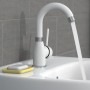 EISL Grifo monomando de lavabo FUTURA cromado blanco de EISL, Grifos - Ref: Foro24-446490, Precio: 68,26 €, Descuento: %