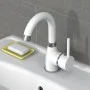 EISL Grifo monomando de lavabo FUTURA cromado blanco de EISL, Grifos - Ref: Foro24-446490, Precio: 68,26 €, Descuento: %