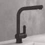 SCHÜTTE Single-lever kitchen faucet with removable spout LONDON matte black by SCHÜTTE, Faucets - Ref: Foro24-446563, Price: ...