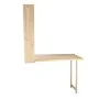 Esschert Design Mesa de bar de pared con estante abatible L natural de Esschert Design, Mesas de jardín - Ref: Foro24-442398,...