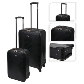 ProWorld Juego de maletas 2 piezas diseño de cocodrilo negro de ProWorld, Maletas - Ref: Foro24-445920, Precio: 105,04 €, Des...