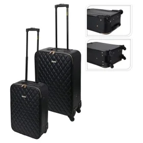 ProWorld Juego de maletas 2 piezas diseño de colcha negro de ProWorld, Maletas - Ref: Foro24-445921, Precio: 104,94 €, Descue...