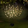 HI Arbusto artificial con LED solar transparente y marrón 50 cm de HI, Iluminación de exterior - Ref: Foro24-446182, Precio: ...