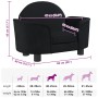 Cama para perros de terciopelo negra 66x40x45 cm en Camas para perros | Comprar online en Foru.es