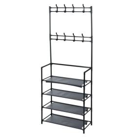 Storage solutions Perchero con 4 estantes 60x26x155 cm de Storage solutions, Organizadores de vestidores y perchas de barra -...