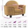 Cama para perros de terciopelo marrón 66x40x45 cm en Camas para perros | Comprar online en Foru.es