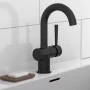 SCHÜTTE Grifo monomando lavabo CORNWALL con maneta lateral negro mate de SCHÜTTE, Grifos - Ref: Foro24-446545, Precio: 95,05 ...