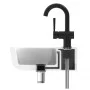 SCHÜTTE Grifo monomando lavabo CORNWALL con maneta lateral negro mate de SCHÜTTE, Grifos - Ref: Foro24-446545, Precio: 95,05 ...