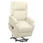 Liftable cream fabric massage chair by vidaXL, Electric massage chairs - Ref: Foro24-329718, Price: 394,61 €, Discount: %