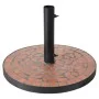 ProGarden Base de sombrilla Mosaico diseño Terra negro y naranja de ProGarden, Bases para sombrillas - Ref: Foro24-442214, Pr...