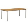 Set de muebles de comedor de jardín 7 piezas de ratán gris de vidaXL, Conjuntos de jardín - Ref: Foro24-3072503, Precio: 535,...