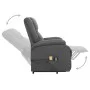 Sillón de masaje elevable tela gris oscuro de vidaXL, Sillones de masaje eléctricos - Ref: Foro24-329710, Precio: 394,39 €, D...