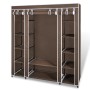 Armario de tela compartimentos y varillas marrón 45x150x176cm de vidaXL, Armarios roperos - Ref: Foro24-240496, Precio: 59,01...