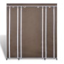 Armario de tela compartimentos y varillas marrón 45x150x176cm de vidaXL, Armarios roperos - Ref: Foro24-240496, Precio: 59,01...