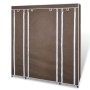 Armario de tela compartimentos y varillas marrón 45x150x176cm de vidaXL, Armarios roperos - Ref: Foro24-240496, Precio: 59,01...