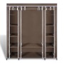 Armario de tela compartimentos y varillas marrón 45x150x176cm de vidaXL, Armarios roperos - Ref: Foro24-240496, Precio: 59,01...