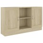 Aparador madera contrachapada color roble Sonoma 120x30,5x70 cm de vidaXL, Aparadores - Ref: Foro24-802780, Precio: 95,74 €, ...