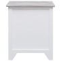 Mesita de noche madera de Paulownia blanco 38x28x45 cm de vidaXL, Mesitas de noche - Ref: Foro24-284060, Precio: 67,48 €, Des...