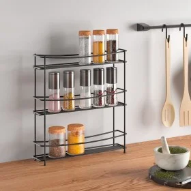 Metaltex Estantería para especias de 3 alturas Kumino negro de Metaltex, Especieros - Ref: Foro24-443431, Precio: 37,10 €, De...