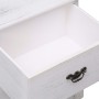 Mesita de noche madera de Paulownia blanco 38x28x45 cm de vidaXL, Mesitas de noche - Ref: Foro24-284060, Precio: 67,48 €, Des...