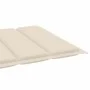 Sonnenliegen 2 Stück aus massivem Teakholz mit cremefarbenem Kissen von vidaXL, Liegen - Ref: Foro24-3073188, Preis: 594,07 €...