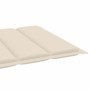 Tumbonas 2 uds madera maciza de teca con cojín color crema de vidaXL, Tumbonas - Ref: Foro24-3073188, Precio: 538,79 €, Descu...