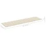 Sonnenliegen 2 Stück aus massivem Teakholz mit cremefarbenem Kissen von vidaXL, Liegen - Ref: Foro24-3073188, Preis: 594,07 €...