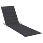 Sun loungers with table and cushion 2 units solid teak wood by vidaXL, Loungers - Ref: Foro24-3073171, Price: 608,78 €, Disco...