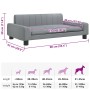 Cama para perros de tela gris claro 90x53x30 cm en Camas para perros | Comprar online en Foru.es