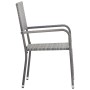 Set de comedor jardín 9 pzas ratán sintético gris antracita de vidaXL, Conjuntos de jardín - Ref: Foro24-3072510, Precio: 443...