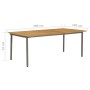 Set de comedor jardín 9 pzas ratán sintético gris antracita de vidaXL, Conjuntos de jardín - Ref: Foro24-3072510, Precio: 443...