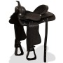 Montura occidental, cabezada y pechera cuero real 17" negra de vidaXL, Monturas - Ref: Foro24-91354, Precio: 261,54 €, Descue...