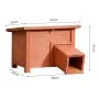 @Pet Casa para erizos madera marrón de @Pet, Jaulas para pájaros y animales - Ref: Foro24-446808, Precio: 50,76 €, Descuento: %