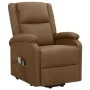 Sillón de masaje elevable de tela marrón de vidaXL, Sillones de masaje eléctricos - Ref: Foro24-329713, Precio: 380,70 €, Des...