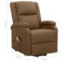 Sillón de masaje elevable de tela marrón de vidaXL, Sillones de masaje eléctricos - Ref: Foro24-329713, Precio: 380,70 €, Des...