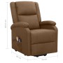 Sillón de masaje elevable de tela marrón de vidaXL, Sillones de masaje eléctricos - Ref: Foro24-329713, Precio: 389,34 €, Des...