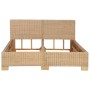 Estructura de cama de ratán auténtico tejido a mano 140x200 cm de vidaXL, Camas y somieres - Ref: Foro24-283088, Precio: 340,...