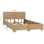 Estructura de cama de ratán auténtico tejido a mano 140x200 cm de vidaXL, Camas y somieres - Ref: Foro24-283088, Precio: 340,...