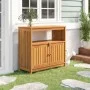 Mesa consola de jardín madera maciza acacia 80x35x75 cm de vidaXL, Mesas de jardín - Ref: Foro24-319696, Precio: 199,77 €, De...