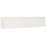 Armario de pared 2 uds madera maciza de pino blanco 80x30x35 cm de vidaXL, Estantes y estanterías - Ref: Foro24-813458, Preci...