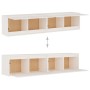 Armario de pared 2 uds madera maciza de pino blanco 80x30x35 cm de vidaXL, Estantes y estanterías - Ref: Foro24-813458, Preci...