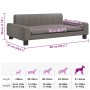 Cama para perros de tela gris taupe 90x53x30 cm en Camas para perros | Comprar online en Foru.es
