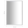Espejo plateado 60x40 cm de vidaXL, Espejos - Ref: Foro24-322731, Precio: 36,83 €, Descuento: %